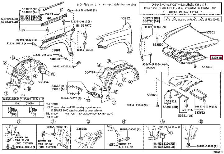 5334160350 Toyota Auto part