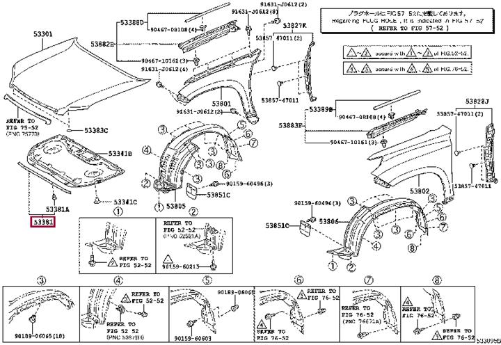 Buy Toyota 53381-60140 at a low price in United Arab Emirates!