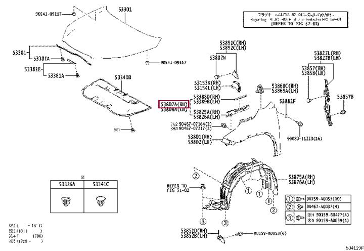 538070E060 Toyota Auto part