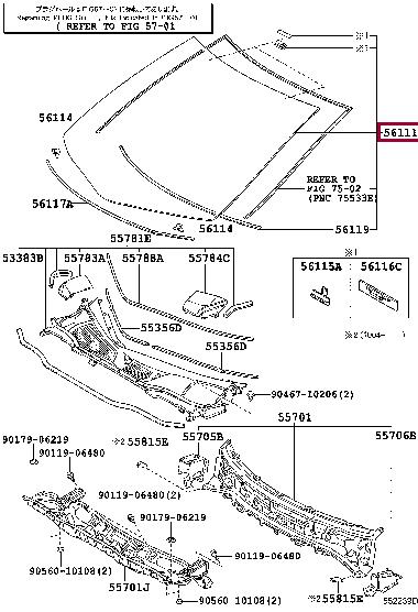 5610148351 Toyota Windshield