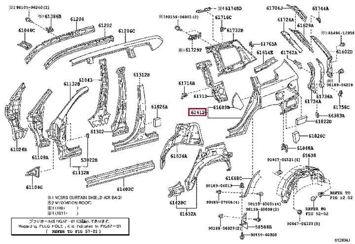 6161248081 Toyota Wing