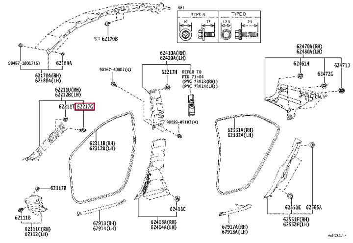 Buy Toyota 62217-52120 at a low price in United Arab Emirates!