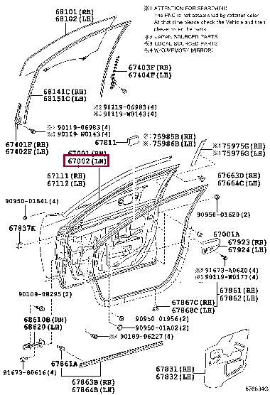 6700233201 Toyota Door