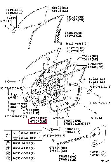 6700248130 Toyota Door