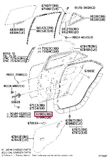6700302410 Toyota Door