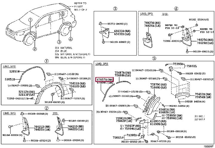 6785742030 Toyota PROTECTOR, RR DOOR