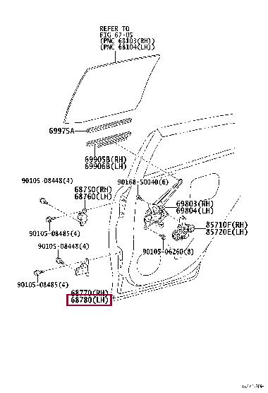 6878060040 Toyota Auto part
