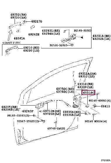 Buy Toyota 6931851010 – good price at EXIST.AE!