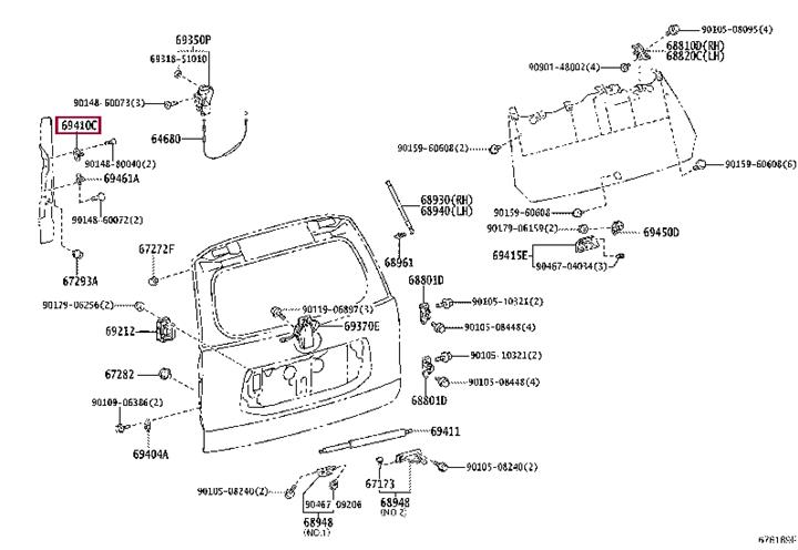 Buy Toyota 69410-60020 at a low price in United Arab Emirates!