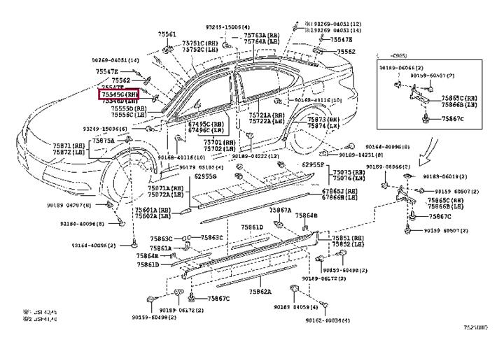 7554530150 Toyota Clip
