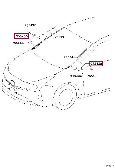 7554530170 Toyota Clip