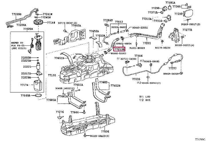 7721335380 Toyota Hose, fuel system pressure tester