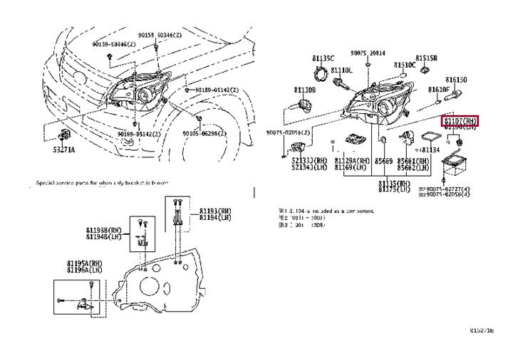 8110774060 Toyota Xenon Ignition Block