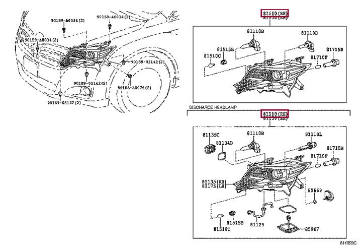 Buy Toyota 81110-0T020 at a low price in United Arab Emirates!