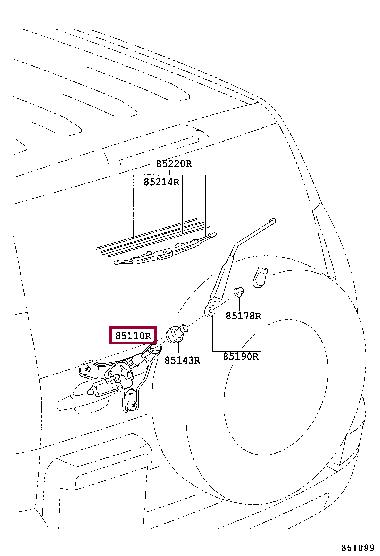 8513060220 Toyota Washer pump