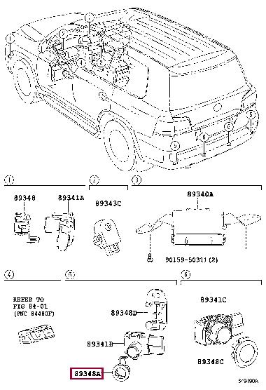 8934833040A3 Toyota RETAINER ULTRASONIC