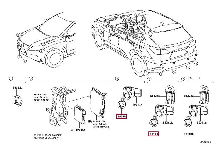 8934833100E4 Toyota RETAINER ULTRASONIC