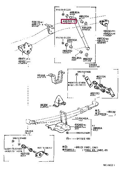 9094803011 Toyota Differential washer support