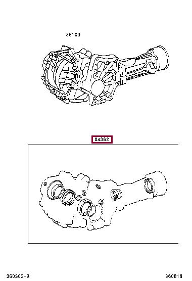 0436248020 Toyota Transfer Case Gaskets, Kit