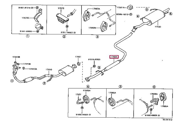 1742074291 Toyota Exhaust system