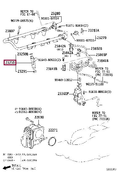 2320939075 Toyota Injector fuel