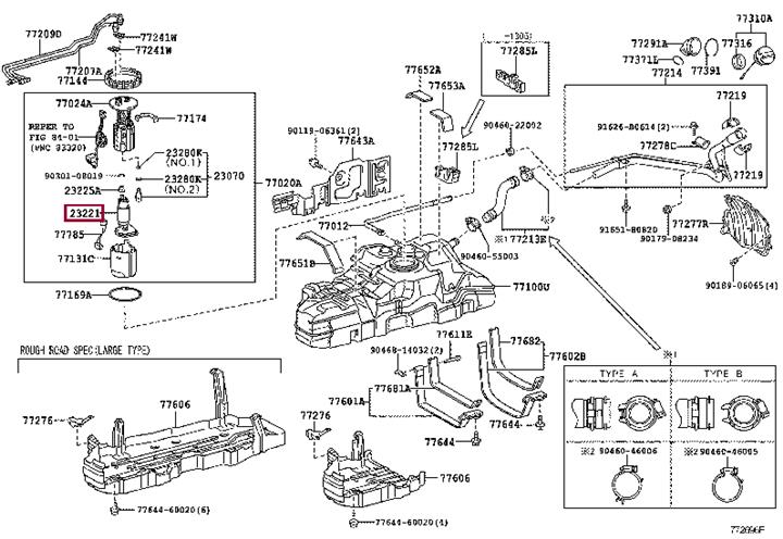 Toyota 23220-31430 Fuel pump 2322031430 2322031430 Toyota Fuel pump