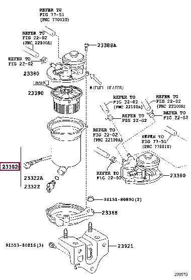 2338251031 Toyota Fuel filter