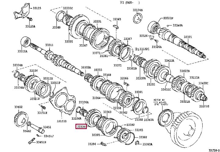 3303612130 Toyota Gear