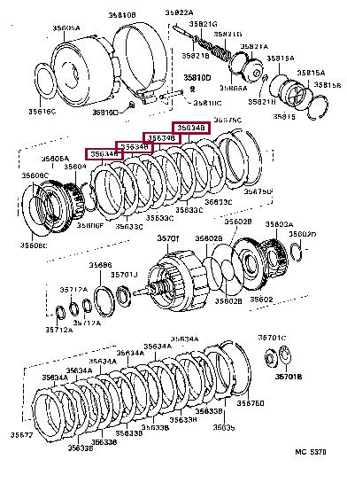 3564722030 Toyota Disk
