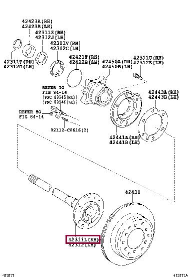 4231160242 Toyota Semi