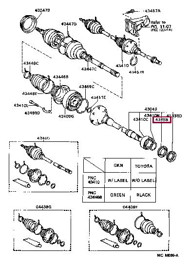4345806020 Toyota Boot