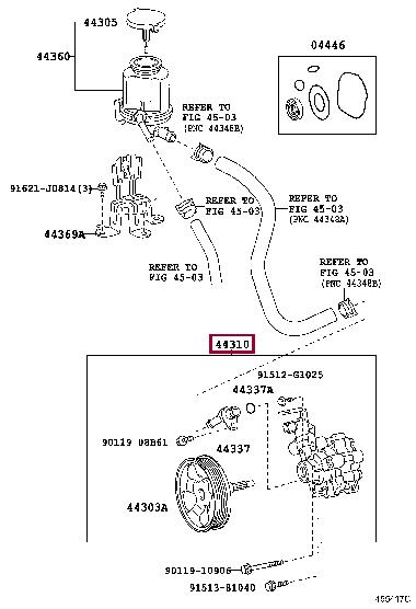Toyota 44310-60541 Hydraulic Pump, steering system 4431060541