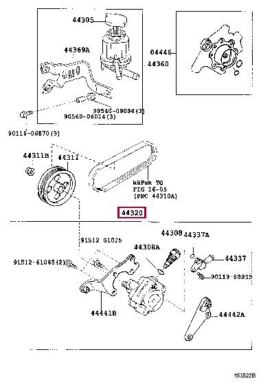 Toyota 44320-48040 Hydraulic Pump, steering system 4432048040