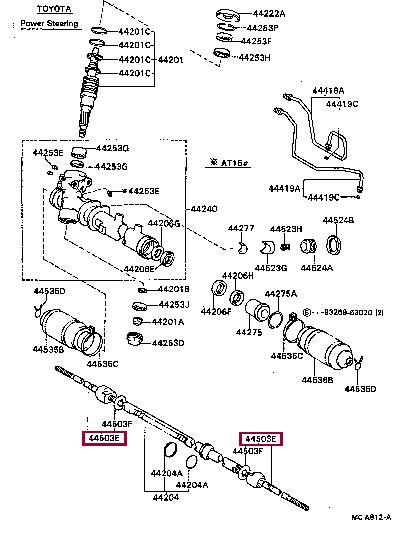 Toyota 45503-29075 Tie rod end 4550329075