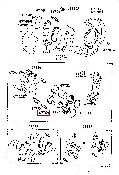 Buy Toyota 47769-28020 at a low price in United Arab Emirates!