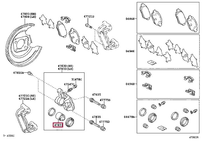 Buy Toyota 47831-52050 at a low price in United Arab Emirates!