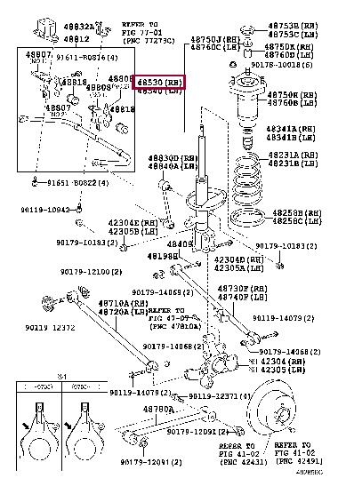 Toyota 48530-A9210 Shock absorber assy 48530A9210