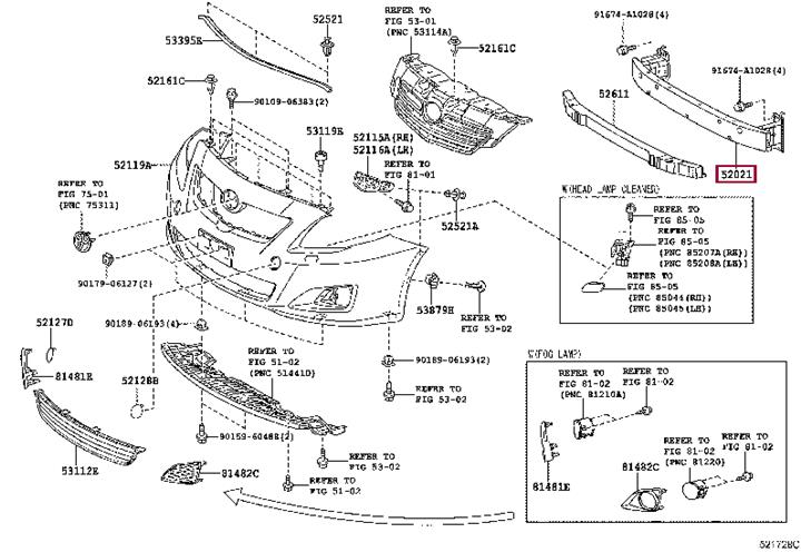 Toyota 52021-12240 Reinforcement 5202112240 5202112240 Toyota Reinforcement