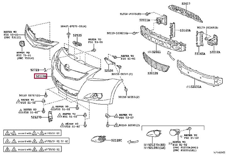 5211952934 Toyota Front bumper