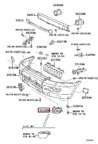 5212860020 Toyota Bumper cover