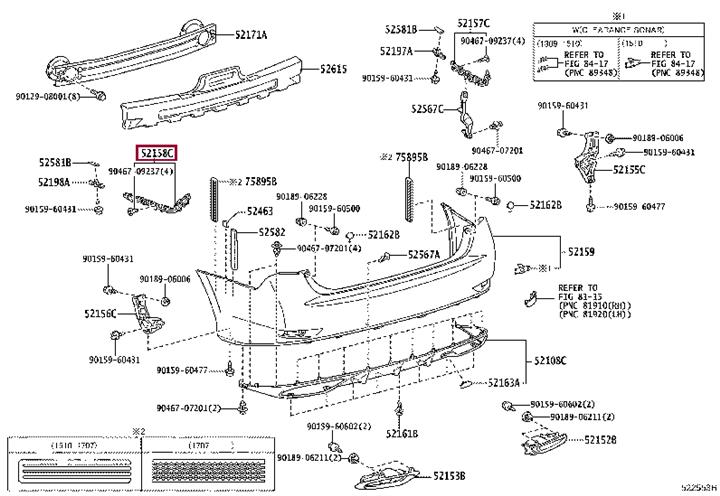 5215830110 Toyota HALTERUNG STOSSFAENG