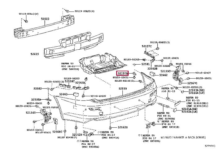 5219753030 Toyota Bracket bumper
