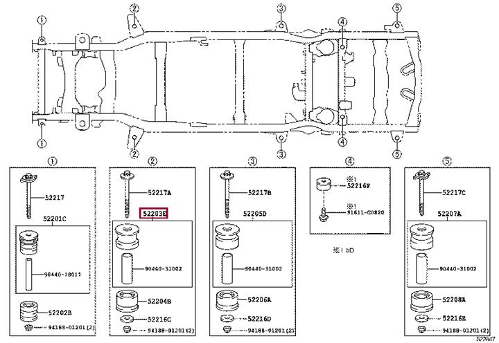 Buy Toyota 52203-60100 at a low price in United Arab Emirates!