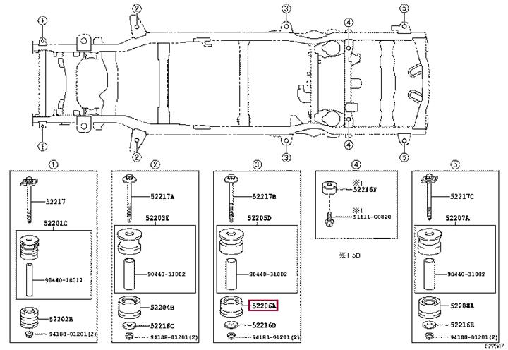 Buy Toyota 52206-60050 at a low price in United Arab Emirates!