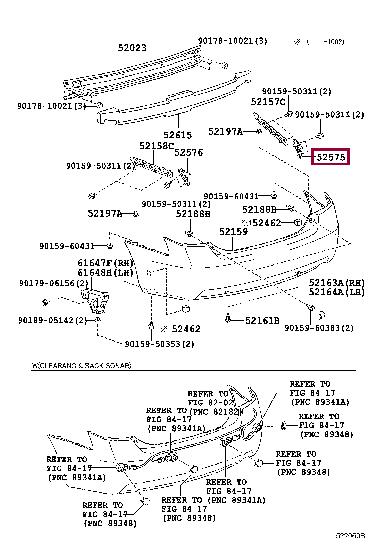 5257533110 Toyota Bumper mount
