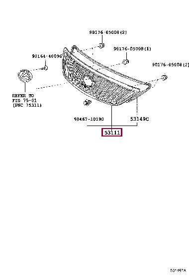 Buy Toyota 53101-48071 at a low price in United Arab Emirates!