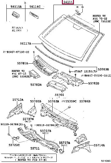 5611530100 Toyota Clip