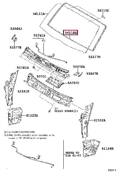 5611826020 Toyota Weatherstrip