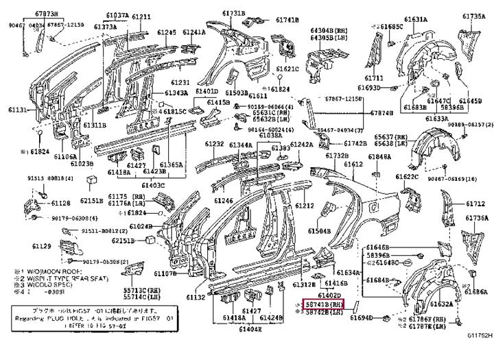 5874105030 Toyota Label