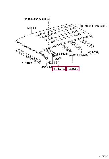 6345160040 Toyota Holder, dryer
